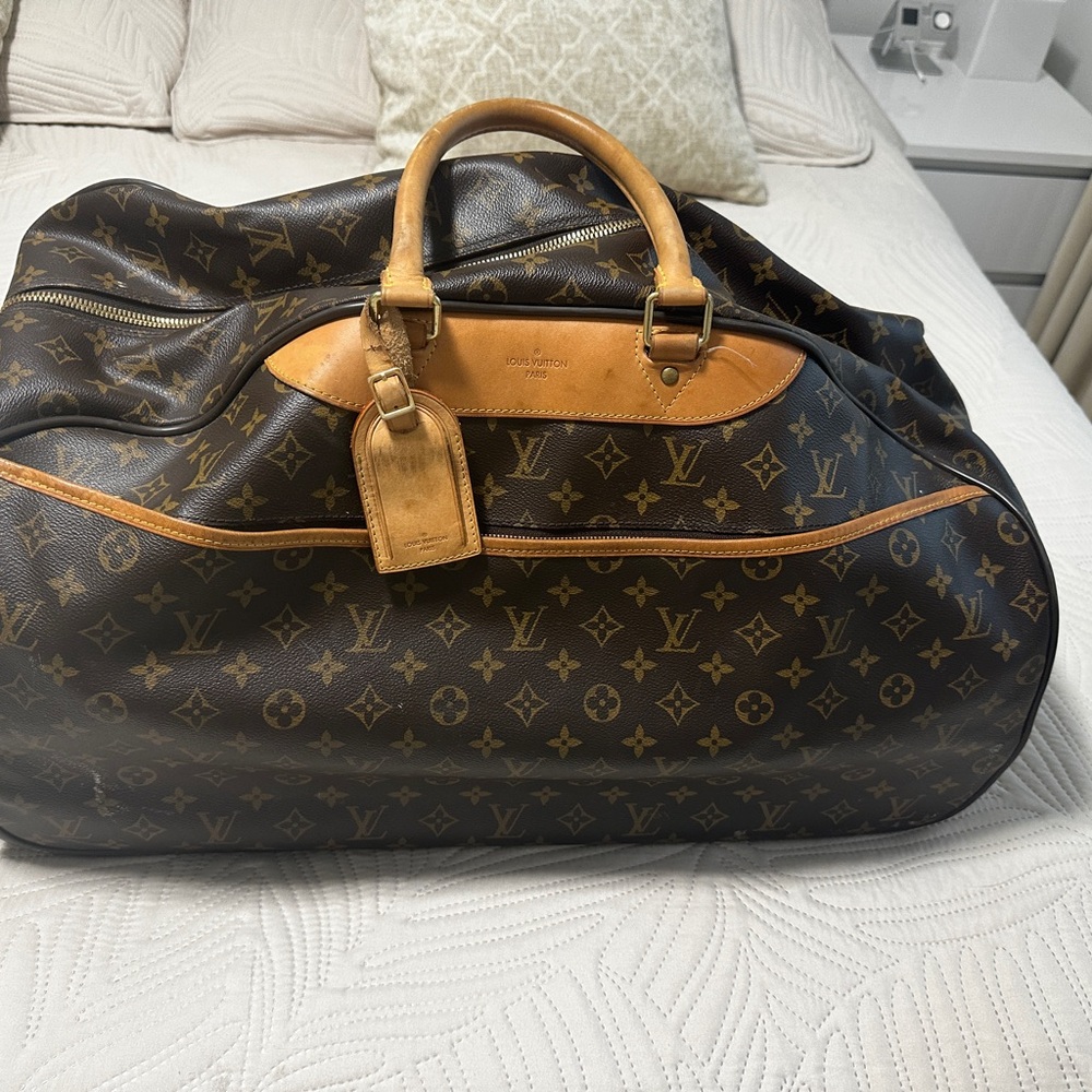 Louis Vuitton Brown Monogram Travel Bag